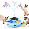 Pawtners Cat Toys, Automatic Interactive Kitten Toys for Indoor Cats, Blue - color: Blue
