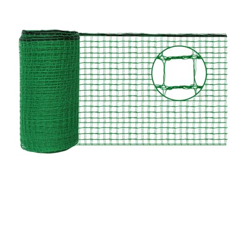 Plastic Mesh Fencing 6FT x 50FT, Garden Bird Netting & Deer Fence, Temporary Animal Barrier for Deer Pets Rabbits Chickens Wildlife, Green Protective Netting for Plants Fruit Vegetables - size: 6x50 FT