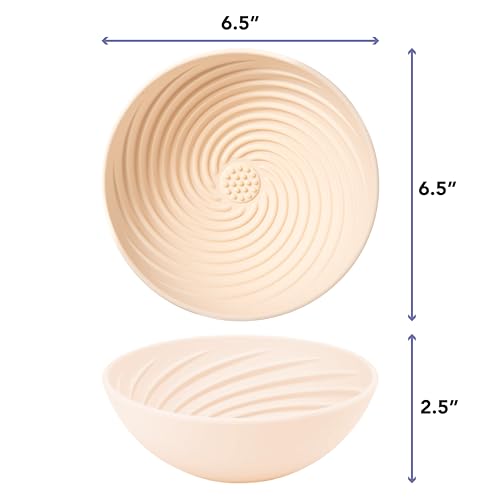 Wobbowl - Silicone Dog Freezer Bowl - Slow Feeder Bowl & Lick Mat (Almond) - color: Almond
