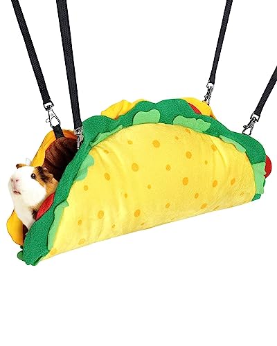 Percozzi Taco Hamster Hammock Hideout Tunnel House Rat Toys Cage Accessories Bed Ferrets Guinea Pigs Chinchill Sugar Glider Small Animal Habitat