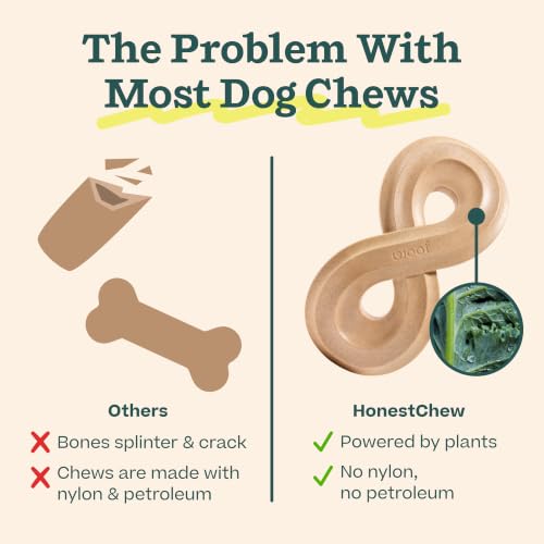 WOOF HonestChew Infinity Dog Chew Toy for Dogs 60 lbs & Up - size: Large