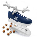 Pets First MLB New York Yankees Cleat Sneaker Spike Dog Toy, Baseball Treat Dispenser Chew Toy for Dogs, Interactive Rope Tug Toy, Slow Feeder Natural Rubber Dog Toy with Official Team Logo - color: New York Yankees