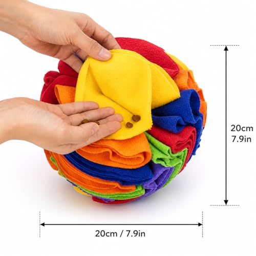 Dog Training Starter Kit with 7.9-Inch (20 cm) Snuffle Ball, Clicker & Treat Pouch