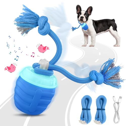 Interactive Dog Toys Ball, Motion Activated Dog Toy for Medium/Large Dogs, Wicked Balls for Boredom, Dogs Toy to Keep Them Busy(Blue) - color: Blue