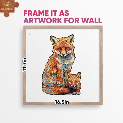 Wooden Fox Puzzle for Adult, 150 Pieces - color: Fox