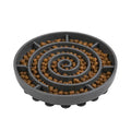 Woowoowoof Slow Feeder Dog Bowl | Medium Silicone Puzzle Feeder Improves Digestion 10x Slower Eating| Anti-Gulping Non-Slip Base, Helps Prevent Bloating |1L Capacity, 10.0in x 1.45in (Black) - color: Black, size: Medium