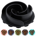 Slow Feeder Dog Bowls Insert, Bestalk Soft Silicone Slow Eating Feeder Insert with Suction Cups for Small, Medium and Large Dogs, Fit into Basic and Elevated Dog Bowls, Black - color: Black, size: S