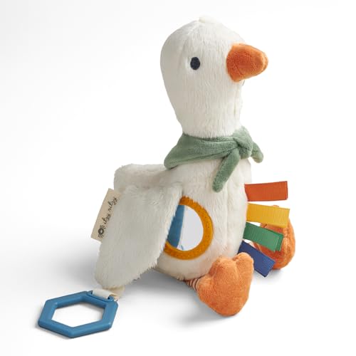 Itzy Ritzy Bitzy Traveler Baby Stroller & Car Seat Toy with Rattle (Goose) - color: Goose