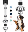 COOYOO Dog Doorbells, Adjustable Potty Training Dog Bells, Upgraded for Training Your Puppy The Easy Way, Premium Quality Housetraining Hanging Bell-5 Extra Large Loud 1.5 DoorBells - color: 05-Grey