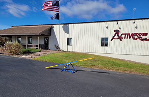 ActiveDogs Seesaw Base Dog Agility Equipment, Adjustable PVC