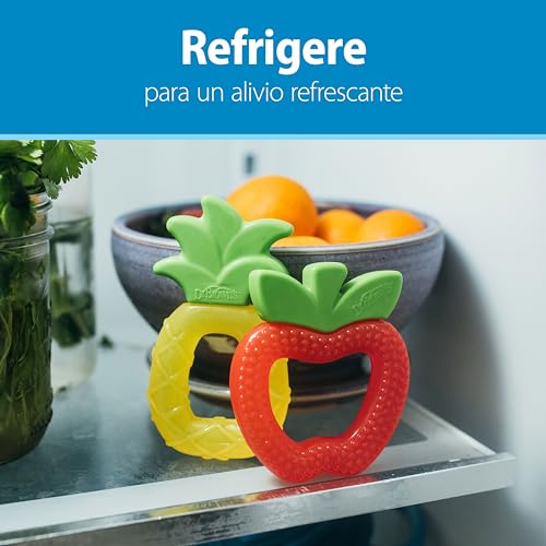 Dr. Brown's Aqua Cool Water-Filled Teether, Apples and Pineapples, 4-Pack - color: Apples + Pineapples