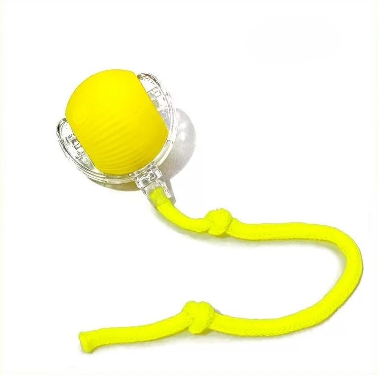 2025 Interactive Cat Toys for Indoor Cats - Toys Ball with Tail, Realistic Bird Chirping, Smart Obstacle Avoidance and Auto Restart,Cat Puzzle Toys for Bored Indoor Adult Cats and Dog (Yellow) - color: YELLOW