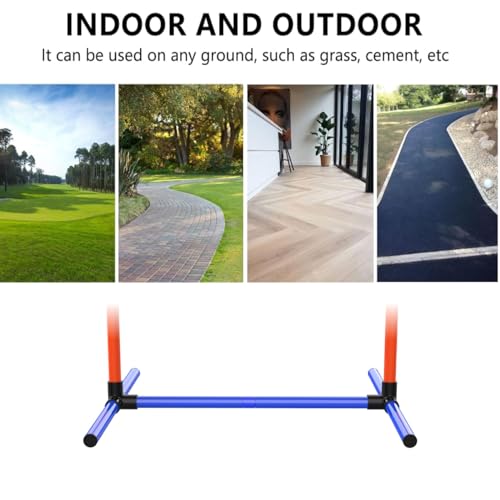 Dog Agility Training Equipment, 2-Set Dog Jumps & Hurdles with Poles - size: 2-Sets