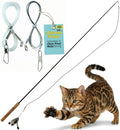 Forever Stick Cat Wand Toy, 3 Strings, Chew Proof Metal Wire - size: Forever Stick and Chew-proof String