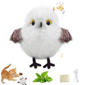Interactive Cat Toys for Indoor Cats, Flying Bird Toy with Flapping Wings - color: white