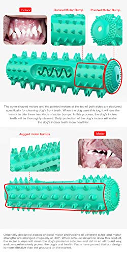 Dog Chew Toys for Aggressive Chewers, Dog Toothbrush Care Cleaning Stick, Puppy Toothing Chew Toy for Small Middle Dog (Lakes Blue) - color: lakes blue