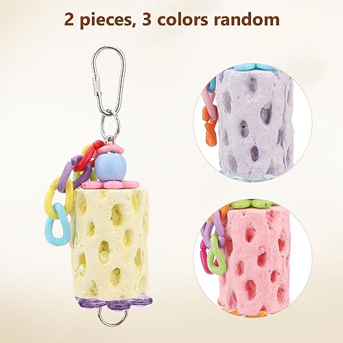 Wontee Bird Calcium Chew Grinding Treats Toy for Parrots (Small-5.5") - size: Small-5.5"