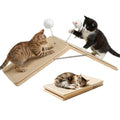 Cat Scratcher, Sisal Scratching Ramp Foldable Kitten Interactive Toy - style: Triangle