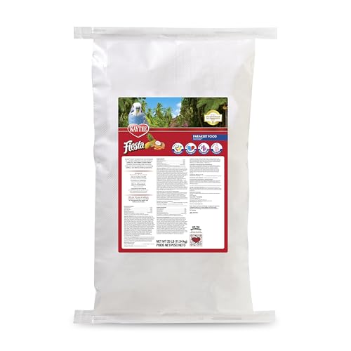 Kaytee Fiesta Parakeet Food, Nutritious and Fun Blend, 25 Pounds - size: 25 Pound (Pack of 1)