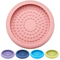 Dog Lick Bowl, Bestalk Anxiety Relief Slow Feeder Dog Lick Mat Treat Dispenser, Non-Slip Licking Bowl Enrichment Toys, BPA Free Silicone, Dishwasher Safe - color: Pink