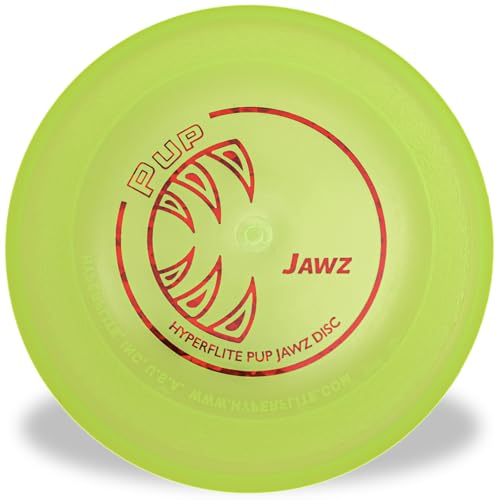 Hyperflite Pup Jawz Puncture Resistant Dog Flying Disc, Small Dogs - color: Yellow