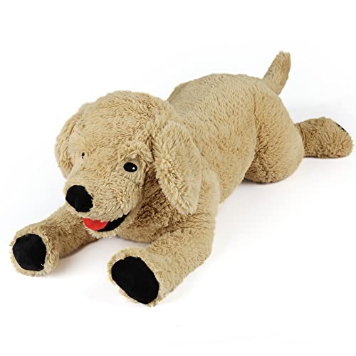 LotFancy Golden Retriever Stuffed Animal, 26 Inch Large Stuffed Dog, Beige - color: Beige, size: 26 inch