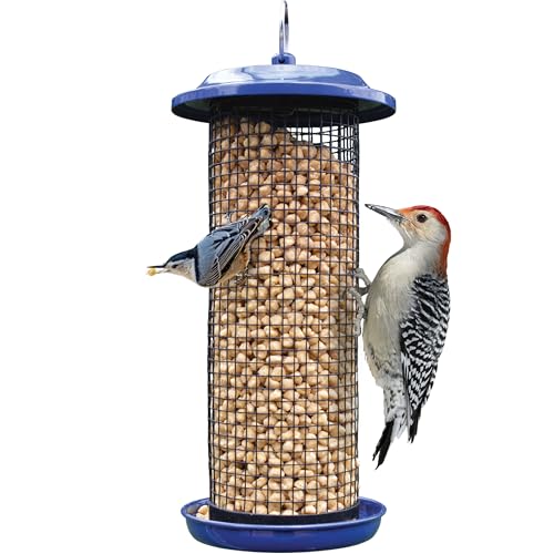 Nature's Way Metal Mesh Mixed Seed and Peanut Bird Feeder