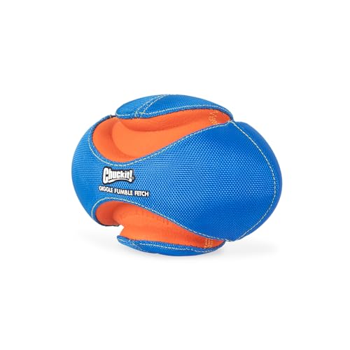 Chuckit! Giggle Fumble Fetch Ball Dog Toy 7.9", Makes Funny Giggle Sounds - style: Giggle Fumble