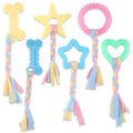 6 PCS Puppy Chew Toys for Teething Small Breed, Puppy Teething Ring, Soft Rubber Durable Dog Teething Toys, Rope Dog Toys, Funny Interactive Toy, Puppy Toys for Small Puppies, Dog Toys Set (Style 4) - color: Style 4