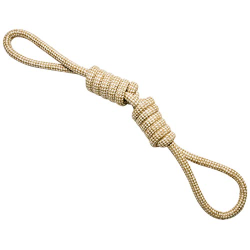 Franklin Pet Supply Natural Non-Toxic Rope Dog Toys Hemp Play Fetch Tug of War Dog Teething Puppy Chew 4 Pack