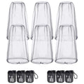 HESTYA 6pack Mosquito Bug Head Net Mesh for Camping Hiking, Grey - color: Gray
