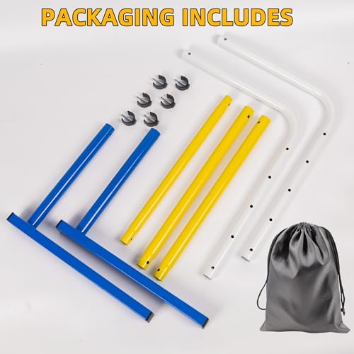 1 Pack Adjustable Height Metal Hurdles Track and Field,Detachable