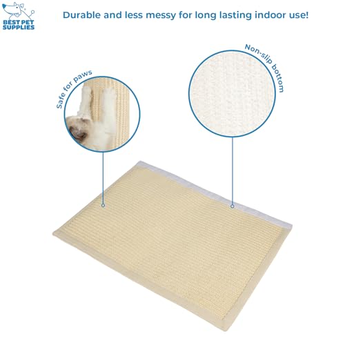 Best Pet Supplies Catify Hanging Cat Scratcher - Log, Beige - color: Beige Log