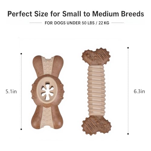 Dog Puzzle Chew Toy Durable Interactive Nylon Toys - color: Brown
