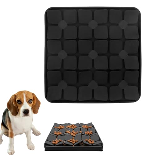 Snuffle Mat for Dogs, Enrichment Feeding Boredom Relief(Black) - color: Black