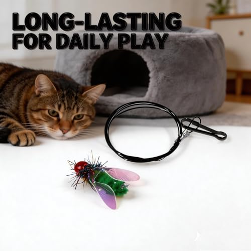 4 PCS Simulation Insect Cat Toy Attachments