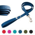 Wildebeest Funston Waterproof Dog Leash - Heavy Duty 4ft Long Leash for Small, Medium and Large Dogs - 1000D Nylon, Scratch & Stink-Resistant & Pill-Free - Nylon Wrap Handle (3/4" Wide, 4 ft Length) - color: Navy, size: 4 ft