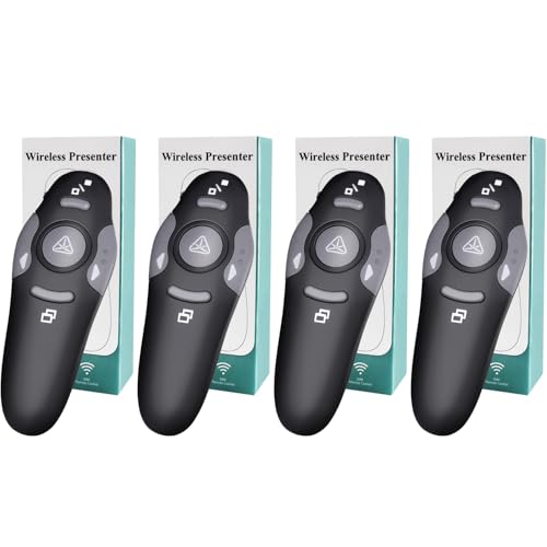 4 Unit Presentation Clickers for PowerPoint, Wireless Presenter Remote - style: 4 Units