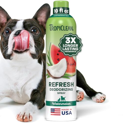 TropiClean Deodorizing Dog Detangler Spray, Watermelon, 10oz - size: 10 oz