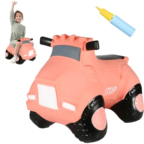 INPANY Kids Bouncy Car Hopper Toys, 2-5 Kids Ride on Car, Gifts Toy for Kid - color: Pink Car