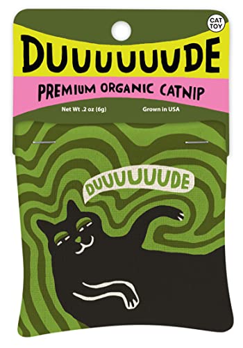 Blue Q Catnip - Cute Cat Toys for Biting with Funny Graphics - Duuuuuuuude - color: Duuuuuuude