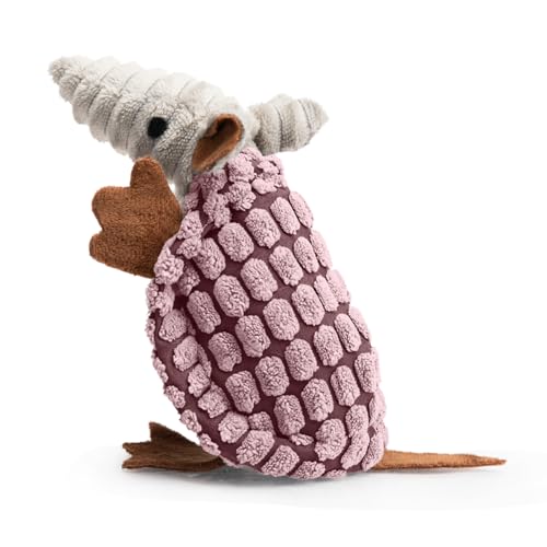 Hollypet Armadillo Squeaky Puppy Dog Toys for Small Medium Dogs, 6" - color: Pink, size: 6 IN
