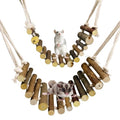 BNOSDM Sugar Glider Climbing Toys 2 Pack Nature Wood Rope Ladder Hanging Sugar Glider Bridge Cage Accessories for Mice Rat Hamster Gerbil Chinchilla
