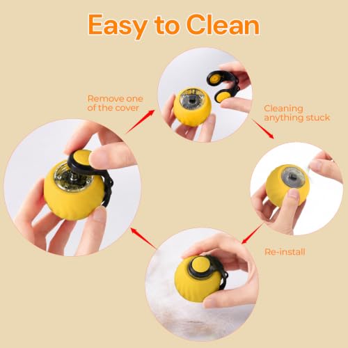 Interactive Cat Toys with Bird Sounds & 7 Speed Modes for Indoor Cats Play - color: A2 Yellow