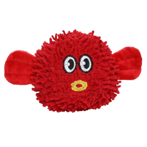 MIGHTY® 2 Pack Microfiber Small Blowfish Dog Toys - color: 2PK Red Blowfish