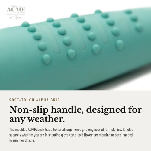 ACME Alpha 210.5 Professional Dog Training Whistle with Enhanced Ergonomic Grip. BPA-Free Plastic. 110 dBA. Standardized Frequency for Smaller Dogs. Weatherproof. Made in the UK (Turquoise) - color: Turquoise