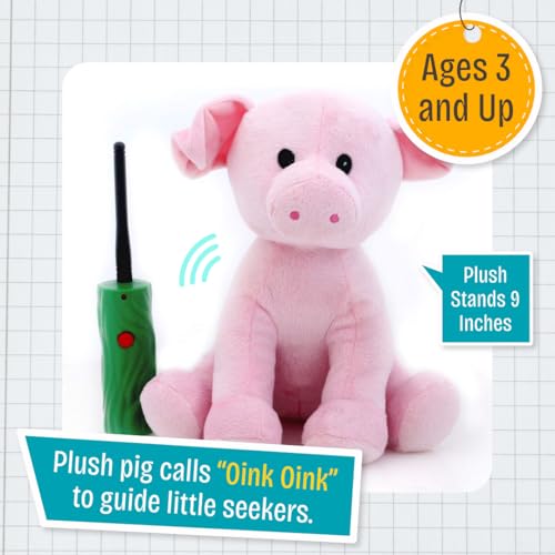 R&R Games Hide & Seek Pals - Peaches the Piglet Interactive Toy Figure - style: Peaches The Piglet