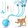 Interactive Cat Toy Ball, Automatic Rolling Toy, 3 Play Modes Rechargeable