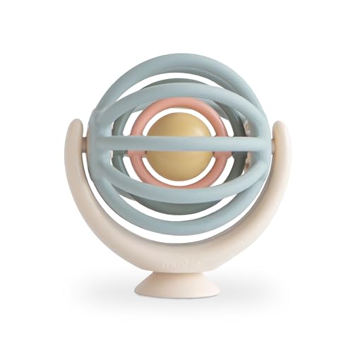 mushie Suction Spinner Ball Toy | Toddler Sensory Toys for Bath & Play - style: Ball