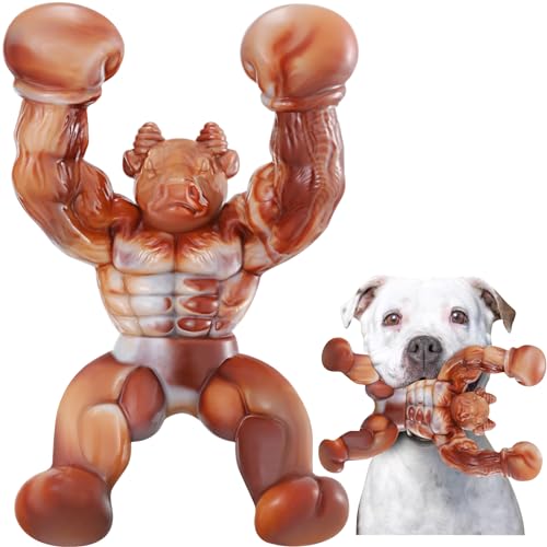 Dog Toys for Aggressive Chewers, Indestructible Dog Toys, Tough Toys for Aggressive Chewers to Keep Them Busy, Dog Chew Toys for Small/Medium/Large Dogs - color: Light Brown